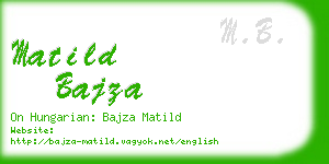 matild bajza business card